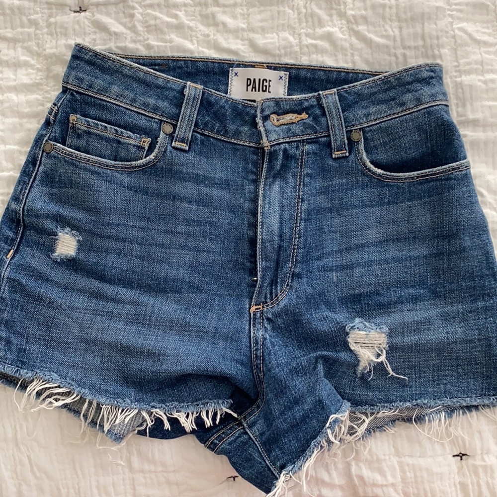 Paige denim high waisted shorts